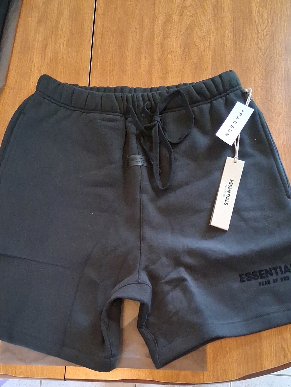 Fear Of God Essentials Black Drawstring Shorts